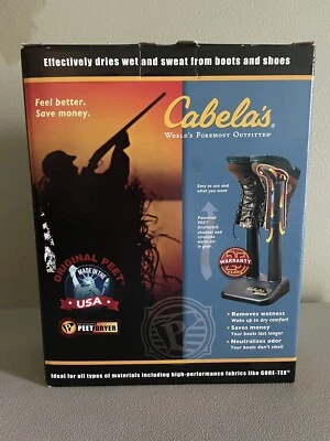 Cabelas Original Peet Boot Dryer New in Box Outdoorsmen