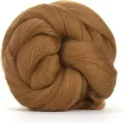 [Revolution Fibers] Merino Wool Roving | Premium Combed Wool Top | 22 Micron, Perfect for Felting Projects, Spinning, Wall Hangings and Tapestry (Sienna)