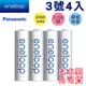 免運 日本製 全新彩版【Panasonic國際牌】eneloop低自放鎳氫充電電池 (3號4入) (8.4折)