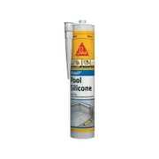 Sika 300ml White Premium Swimming Pool Silicone Sealant - White