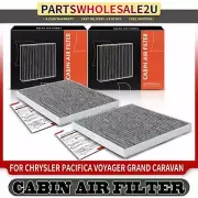 2x Activated Carbon Cabin Air Filter for Chrysler Grand Caravan Voyager V6 3.6L (for: Chrysler)