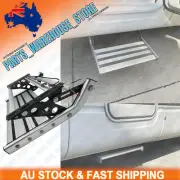 RV Step Aluminium Pull Out Foldable Camper Trailer Motorhome Caravan Single LED