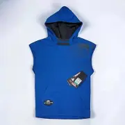 AND1 Sleeveless Basketball Hoodie For Boy's Color Blue, Size Large 10-12 - NWT