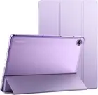 Case for Samsung Galaxy Tab A9+/Plus with Slim Translucent Back & Tri-Fold Stand