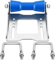 Shimeyao 8 Inches Keel Roller Assembly Kit for Boat Trailers with Roller and Bracket and Mounting Bolts Blue Keel Roller Kit Galvanized Steel Boat Keel Trailer Rollers for Boat Easy Water Launch