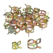 ID 9mm 15mm 11/32" 9/16" Fuel Line Hose Clip,Pipe Clamp,Spring Hose Clamp,20PCS