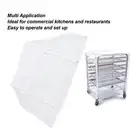 Baking Tray Bread Tray Rack Cover Mobile Tray Rack Baking Trolley Transparent Du
