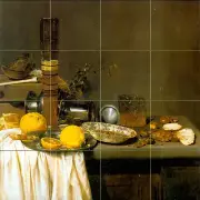 Art Still Life Lemon Mural Ceramic Backsplash Tile #280