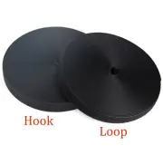 HOOK AND LOOP TAPE NON-ADHESIVE - 5M SEW-ON FASTENER, NYLON STRIPS FOR FABRIC, B