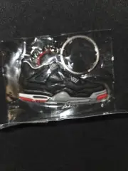 Air Jordan 4 Retro "bred" Keychain New rubber yeezy off white travis scott