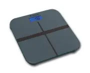 Sansai Digital Personal Bathroom Scale Precision Glass Body Weight Measure Grey