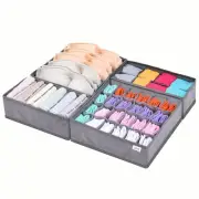 4 Pack Socks Underwear Drawer Organizer Divider,Washable Drawer Organizer