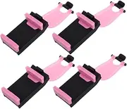 4pcs Car Phone Holder for Steering Wheel Dashboard Mount Clip Adjustable Phone Stand Universal Fit for Car Vehicles