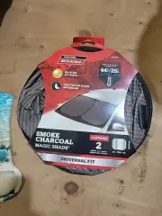 Dickie Smoke Charcoal, Canvas Trim Auto Magic Shade 2 Panel Car/Truck Universal