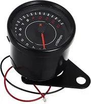 GANAZONO Motorcycle Tachometer Motorcycle Speedometer Kit Tachometer Gauge Speedometer Mph Motorcycle Instrument Motorcycle Cluster Gauge Motorcycle Gauges Iron Black