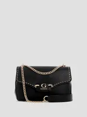GUESS Women's Black Nastra Crossbody Bag