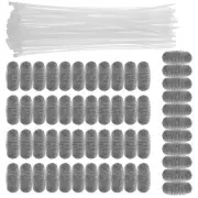 50Pcs Washing Machine Lint Trap Stainless Steel Lint Snare Traps with 50 RorbD