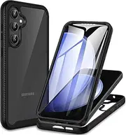 [CENHUFO] for Samsung S23 FE 5G Case Built-in Screen Protector, 360° Full Body Shockproof Phone Case for Samsung Galaxy S23 FE 4G/5G-Black