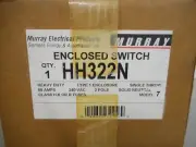 MURRAY HH322N DISCONNECT 60AMP 240VOLT 2-POLE FUSIBLE NEMA-1