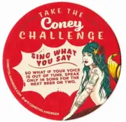 Coney Island Brewing Co Sing What You Say Challenge Coaster Brooklyn NY