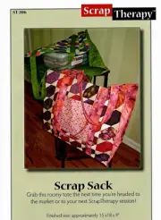 Scrap Sack Tote Quilt Quilting Pattern by Scrap Therapy ST206