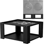 Matalde Laundry Pedestal for Washer and Dryer - 18"" Height 28 inch Wide Universal Washer and Dryer Stand Riser Heavy Duty Steel Fit 700lbs Capacity Washing Machine Pedestals Black