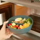 Double Layer Round Lunch Box Microwave Food Storage Container Salad Box Kids