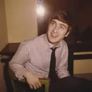 Musician, Singer And Guitarist With The Beatles, John Lennon 1960s Old Photo 1