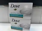 2 Dove Beauty Bars Soap Sensitive Skin Unscented 3.75 oz Moisturizer