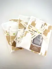 West Elm Organic Chevron Queen Duvet 2 Standard Shams 2 Euro Shams New w/tag