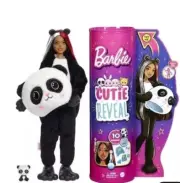 Barbie Cutie Reveal Fantasy Series Doll, Panda Plush Costume 10 Surprises