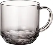 Plakira 4 Mug, Cup, Coffee Cup, Smoke, Gray, 11.8 fl oz (340 ml), Dishwasher Safe, for Camping, Heat Resistant to 212°F (100°C), Shatter-Resistant, Glamping, Tritan Material, Made in Japan, Smoke