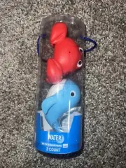 NEW! Water, Sun & Fun Whale And Crab Bath/Pool Squirters
