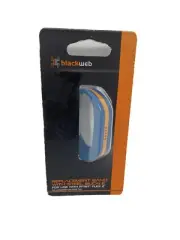 Blackweb Adjustable Fitbit Flex 2 Buckle Band Replacement W Blue Orange Stripe
