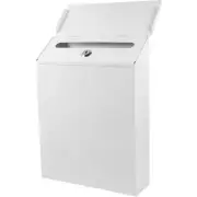Vertical Mail White Lock Wall Mailbox Mount Creative Office