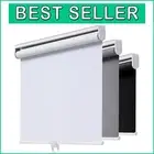 Indoor Cordless Roller Shades – 35" W x 72" H Blackout Blinds for Home & Office
