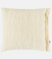 [The House of Lyria] The House of Lyria Biplex wool and cotton-blend cushion One Size white