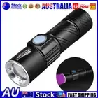 Mini Purple Flashlight 365nm Blacklight Flash Light 3 Modes for Money Detector A