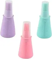 Silicone Oil Bottle Brush Set BBQ Grill Brush Kitchen Accessories Non- to Clean Set of 3