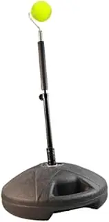 Hellery Tennis Trainer Rebound Ball Training Equipment Height Adjustable Tennis Simulator Practice Rebounder for Outdoor Beginners
