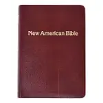 THE NEW AMERICAN BIBLE: ST JOSEPH PERSONAL SIZE EDITION, BURGUNDY LEATHER, GOLD EDGES