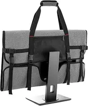 Trunab Carrying Case for 27" LCD Screens, Monitors, With Padded Velvet Lining, Grey, Large, Modern