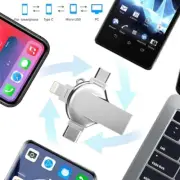 4 in 1 2TB USB 3.0 Flash Drive Memory Photo Stick for iPhone Android iPad Type C