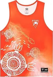 [Sydney Swans] AFL Footy Mens Adults Indigenous Training Singlet