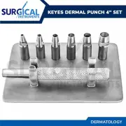 Keyes Dermal Punch 4" Set Dermatology Surgical Instruments German Grade