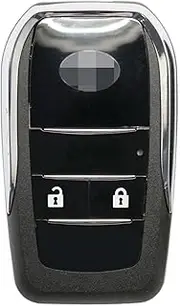 TPHJRM 2 Buttons Suitable car Straight Remote Control Modified Folding Key Shell,for Toyota Camry RAV4 Reiz Vios Crown
