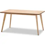 Scandinavian Wood Dining Table in Natural Oak 150cm