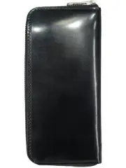 Black Cordovan Long Wallet Men s Wallet Horse Leather Horse Leather Genuine