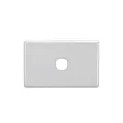 Projecta 1 Gang Blank Switch Plate - White Switch Grid and Cover Plate