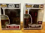 New In Box - 2 Funko Pops - Boba Fett W/ Screen protectors